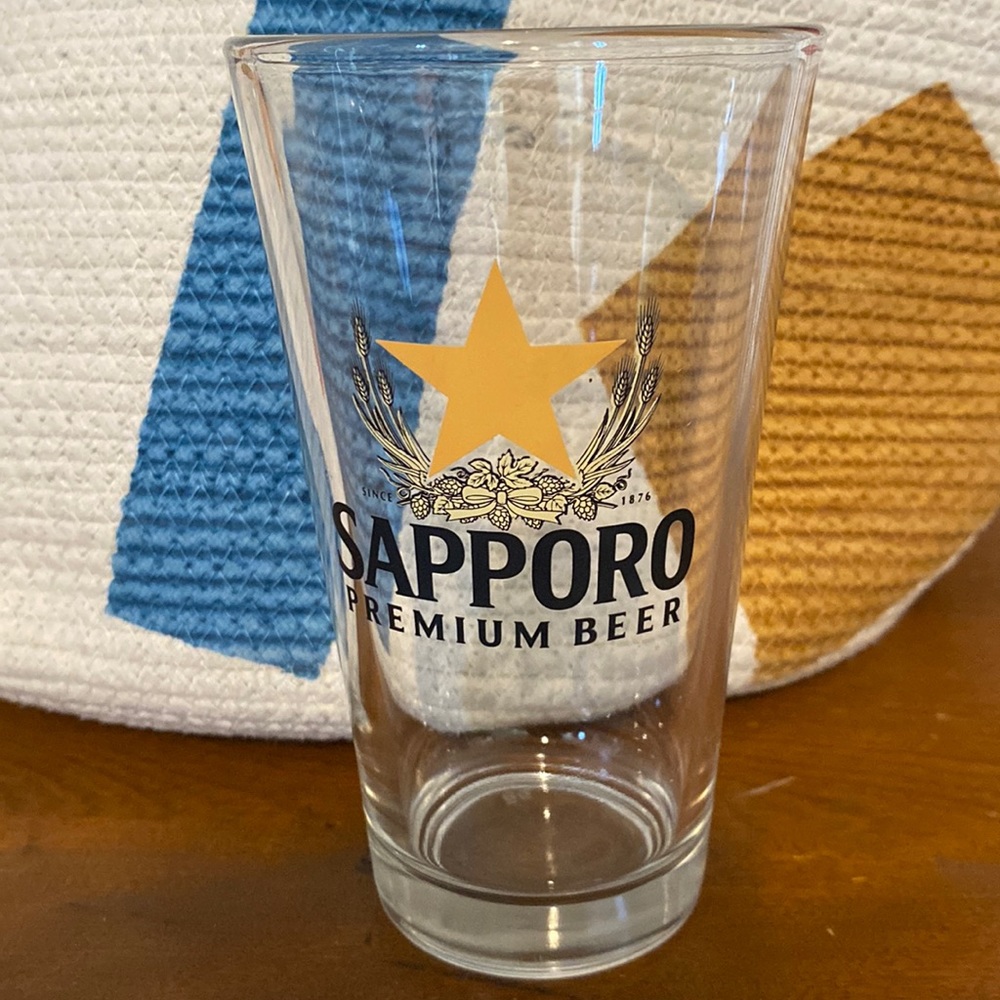 Sapporo Premium Beer Glass